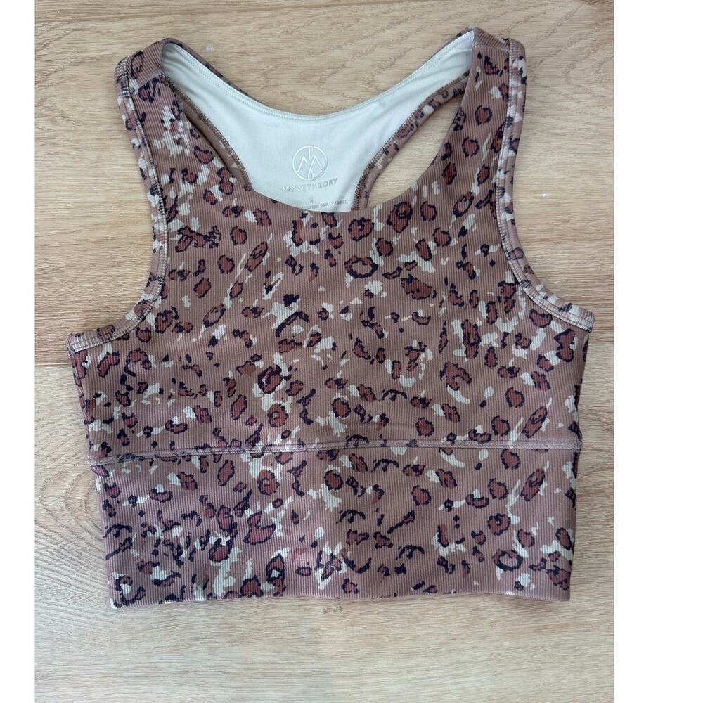 Move Theory Cheetah Print Active Top Size S